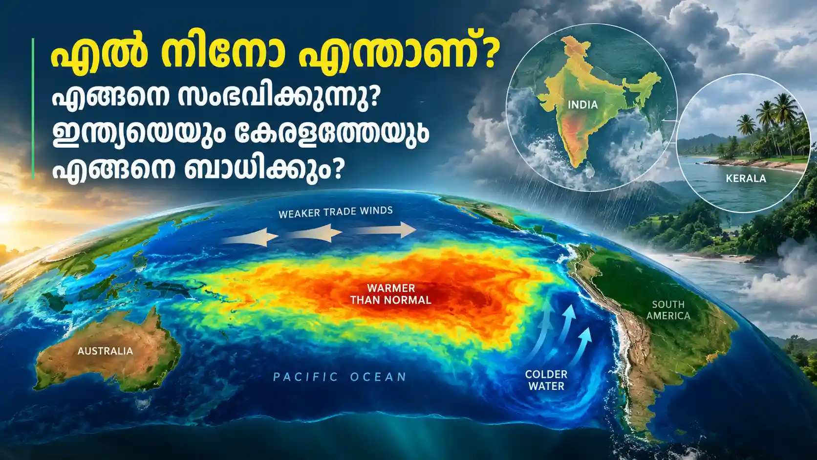 എൽ നിനോ എന്താണ്? എങ്ങനെ സംഭവിക്കുന്നു? ഇന്ത്യയെയും കേരളത്തെയും എങ്ങനെ ബാധിക്കും?